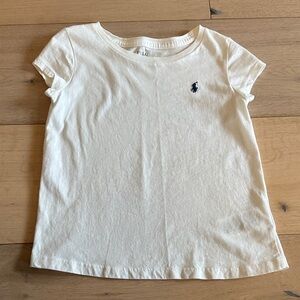 Polo by Ralph Lauren Kids Cream Short Sleeve Tee